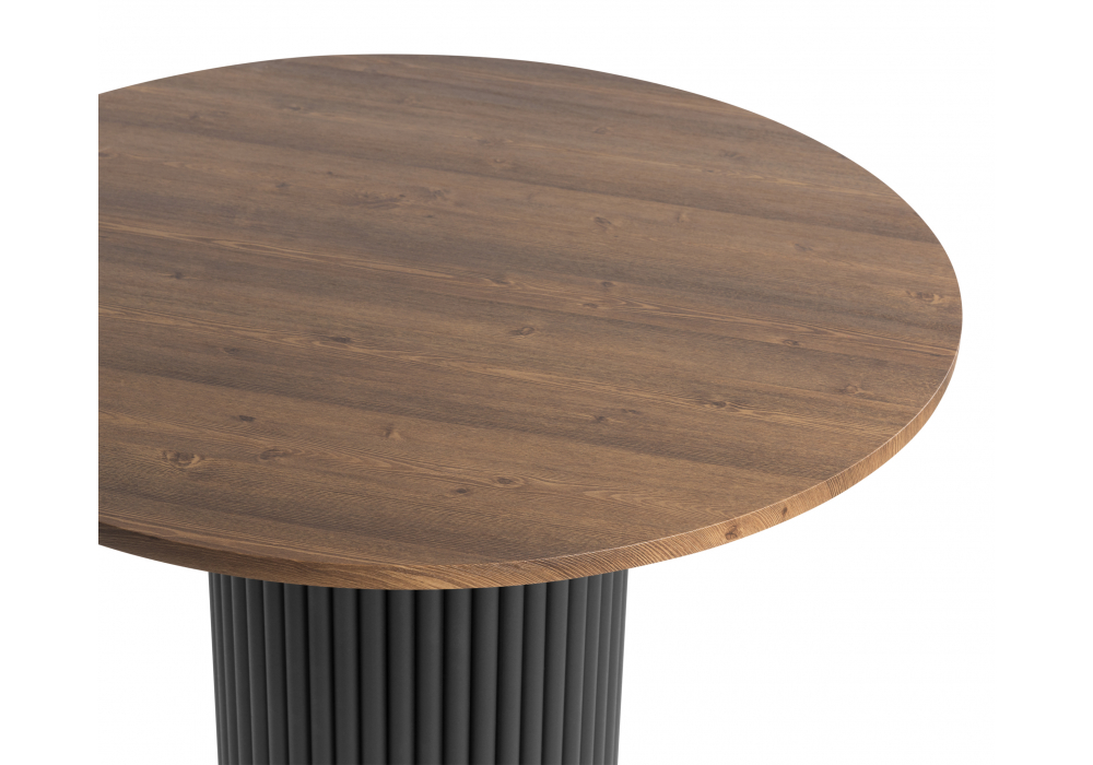 фото стол деревянный woodville барел 110 орех кантри / черный 615170 | 220svet.ru