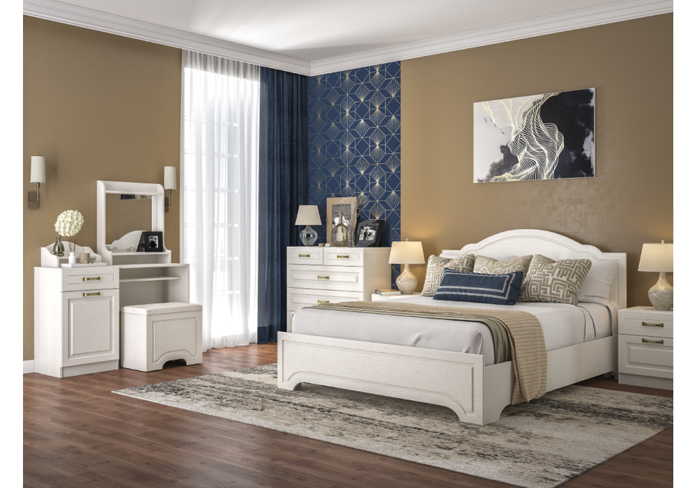 фото комод woodville ливерпуль белый / ясень ваниль 494543 | 220svet.ru