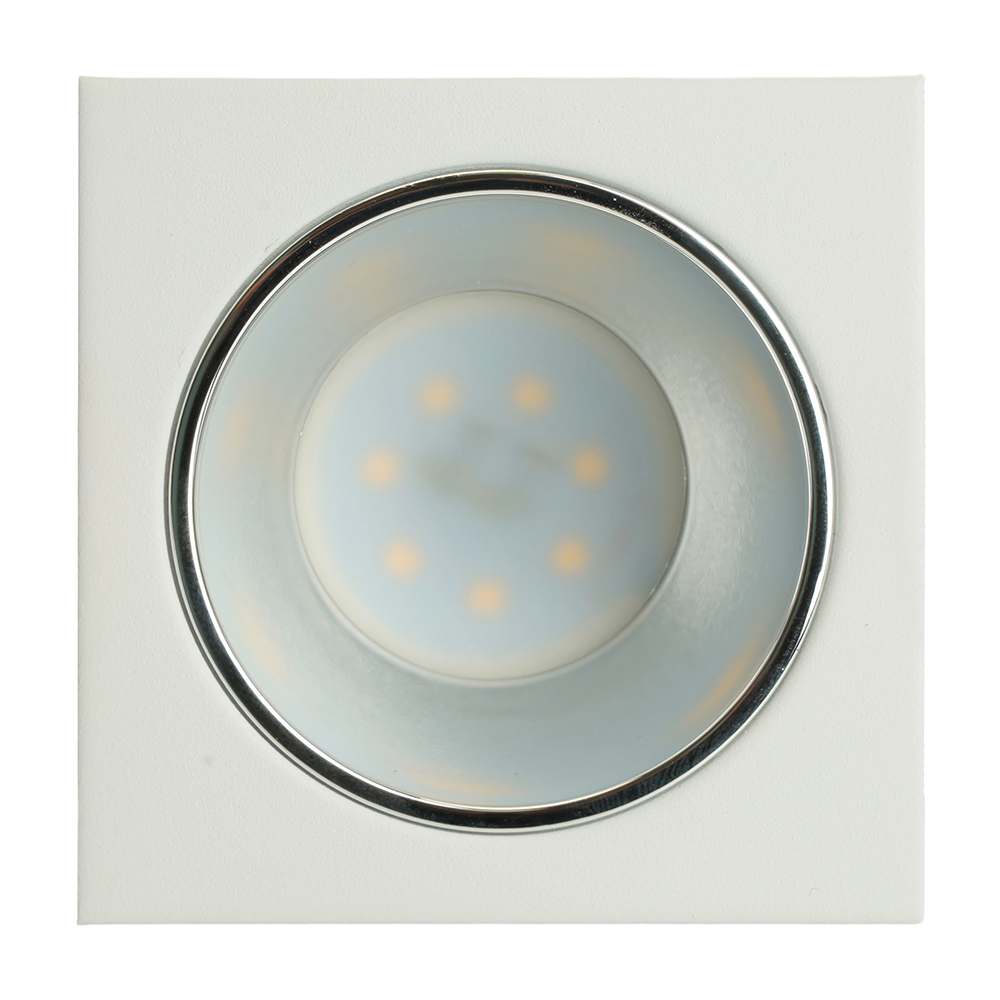 фото светильник встраиваемый feron dl3112 потолочный mr16 g5.3 белый + хром 51406 | 220svet.ru