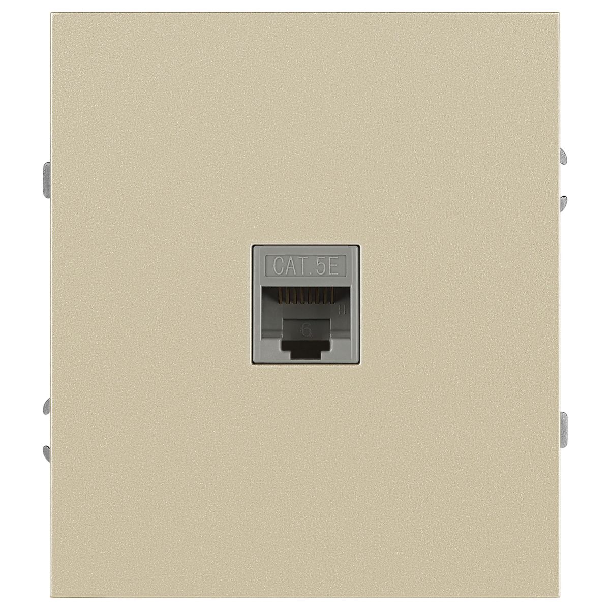 фото розетка эра arktik 16-3107-04 информационная rj45 шампань б0070477 | 220svet.ru