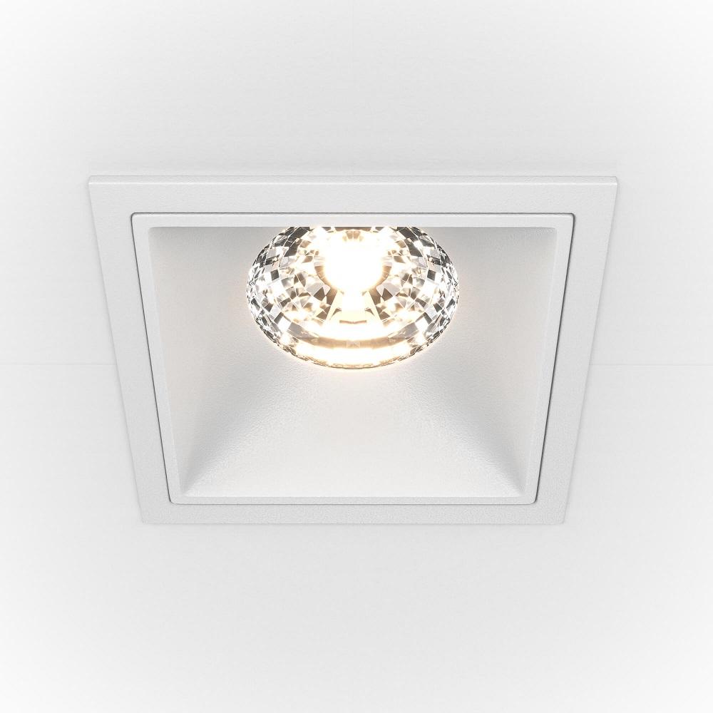 фото встраиваемый светильник maytoni alfa led dl043-01-15w3k-d-sq-w | 220svet.ru