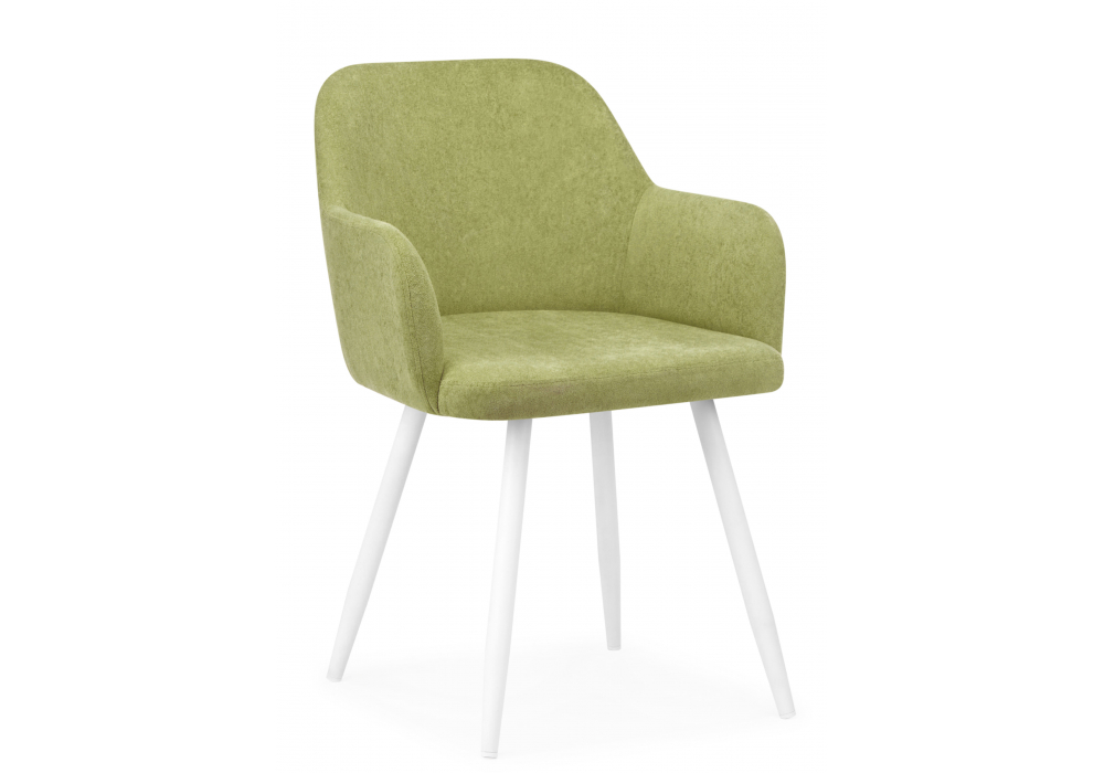 фото стул на металлокаркасе поворотный woodville инфини 360 зеленый (ocean 013) / белый 631749 | 220svet.ru