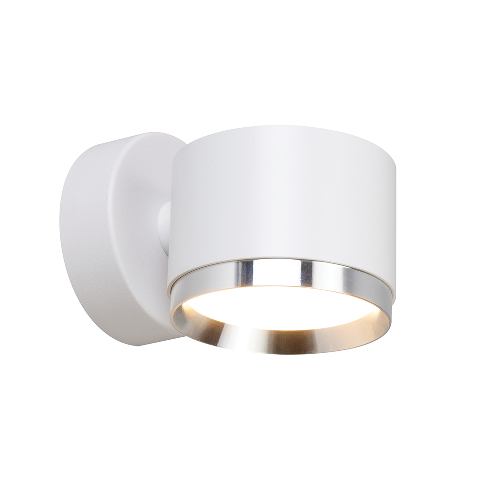 фото светильник  настенный feron hl4598  barrel duet 12w, 230v,gx53, белый + хром ip20 | 220svet.ru