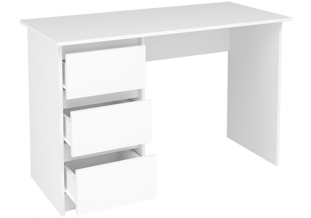 фото письменный стол woodville айден белый 528270 | 220svet.ru