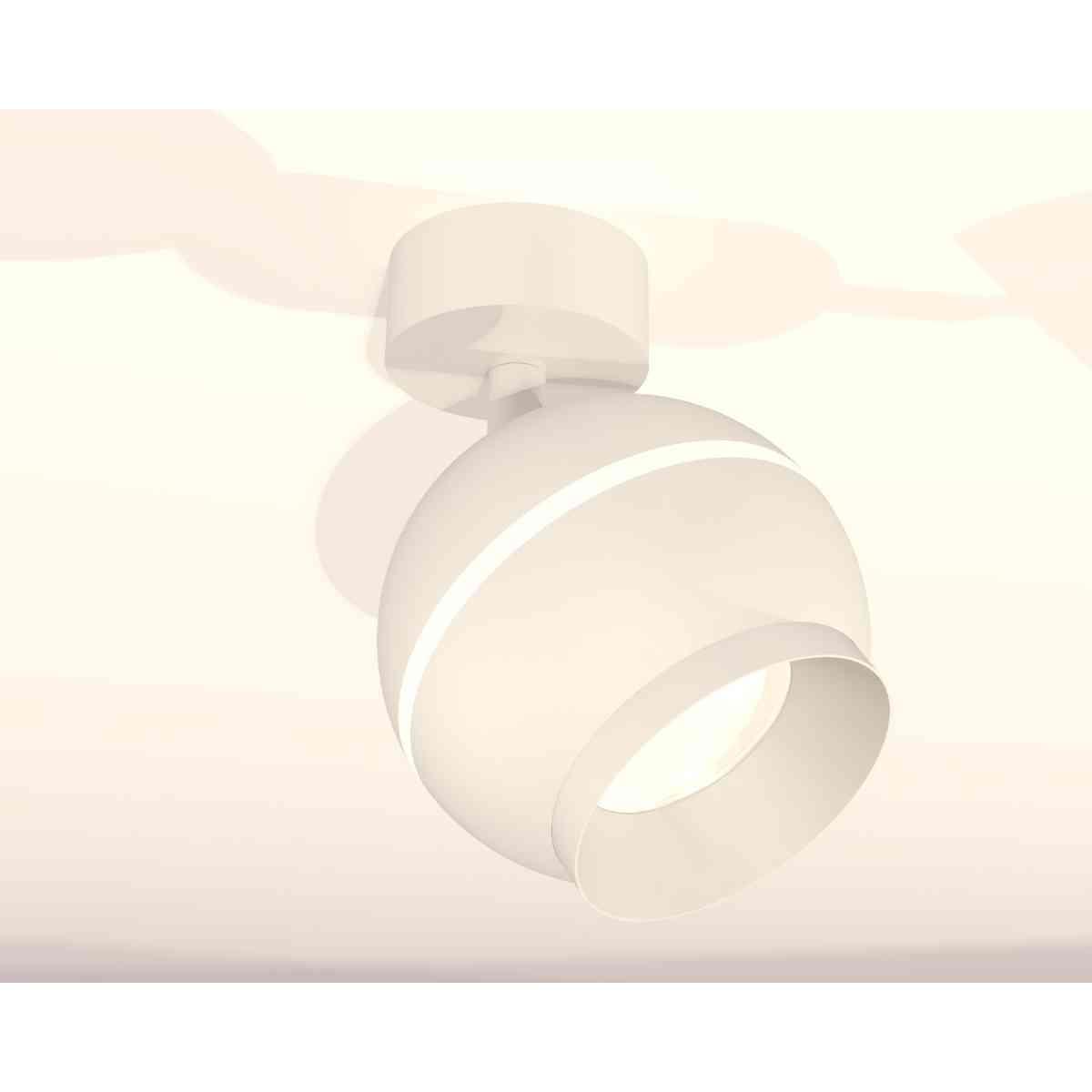 фото комплект накладного светильника ambrella light techno spot xm1101001 swh белый песок (a2202, c1101, n7030) | 220svet.ru