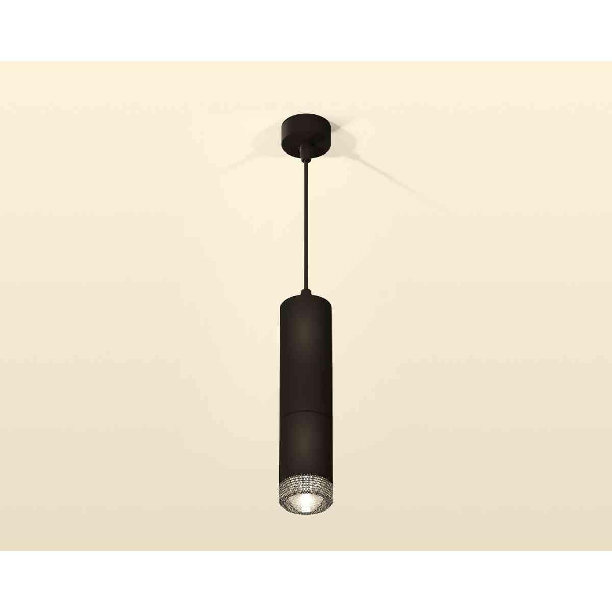 фото комплект подвесного светильника ambrella light techno spot xp6313001 sbk/cl черный песок/прозрачный (a2302, c6343, a2061, c6313, n6150) | 220svet.ru