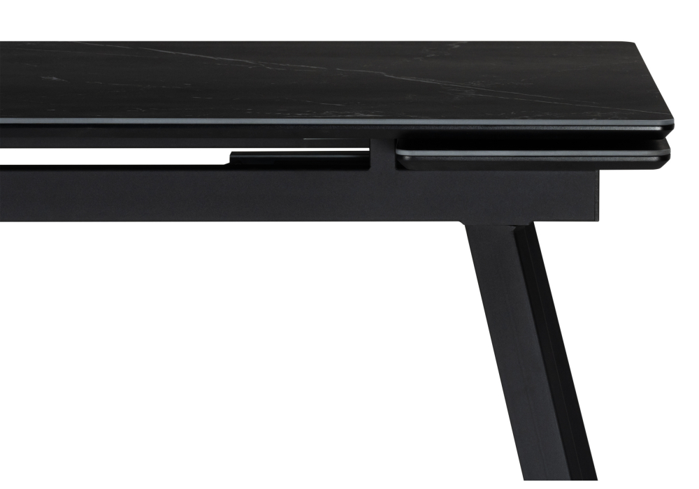 фото керамический стол раскладной 120(180)х80 woodville норман shakespeare black 622886 | 220svet.ru