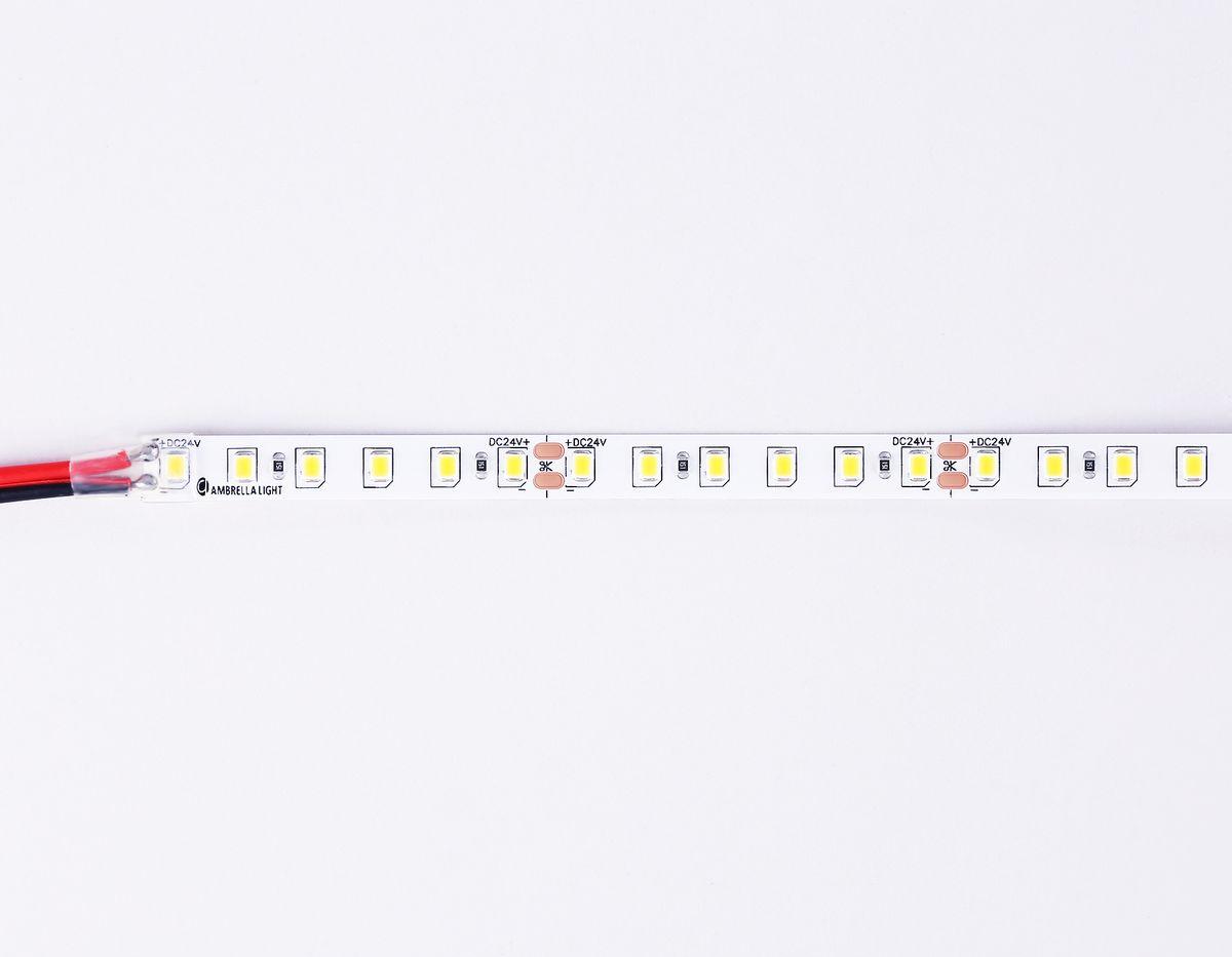 фото светодиодная лента дневной белый ambrella light 10w/m 120led/m 2835smd 4500к 5m gs3102 | 220svet.ru