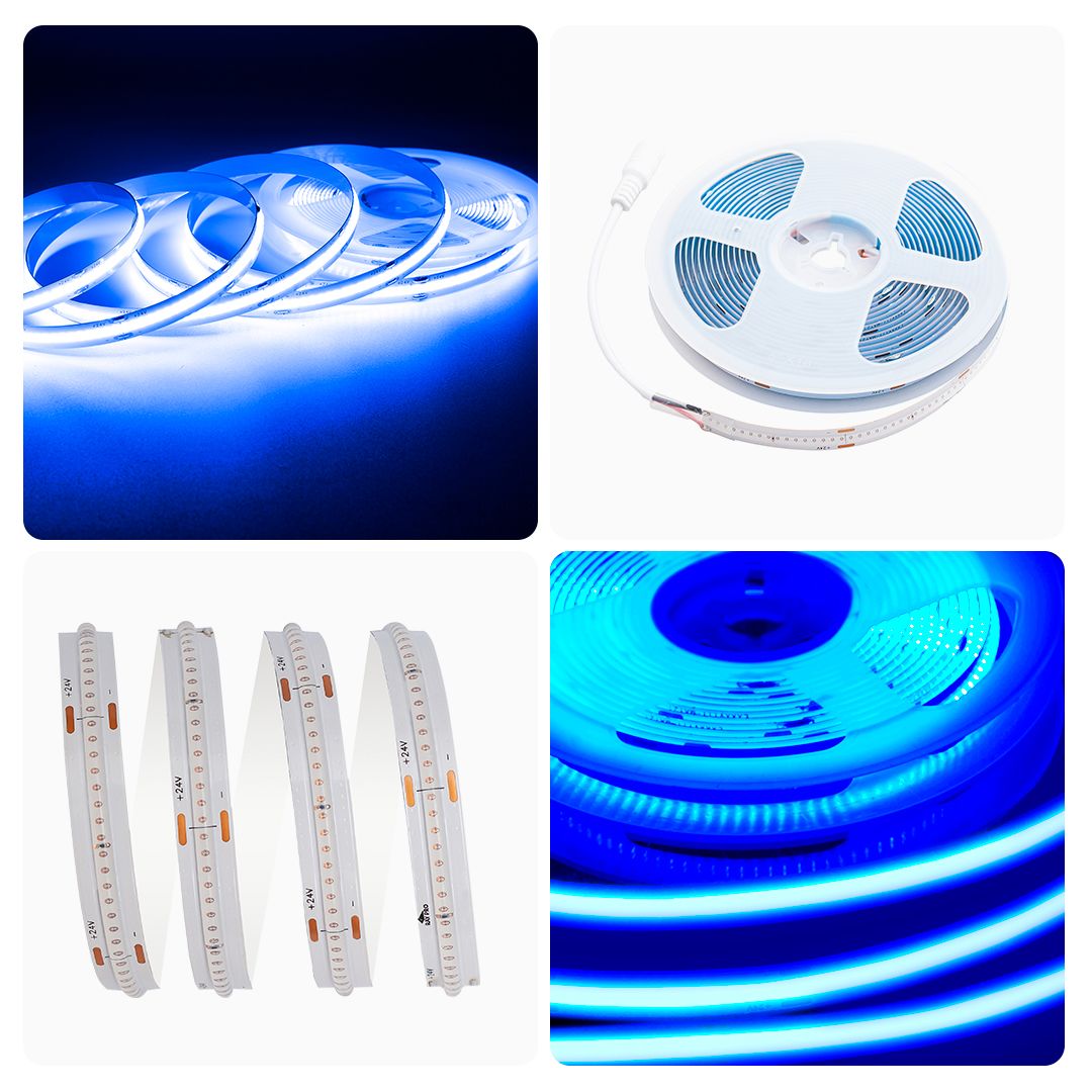 фото лента apeyron 14w/m 512led/m cob синий 2m 207оо | 220svet.ru