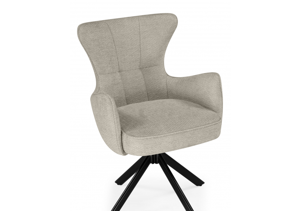 фото стул на металлокаркасе woodville atlanta beige / black 15831 | 220svet.ru