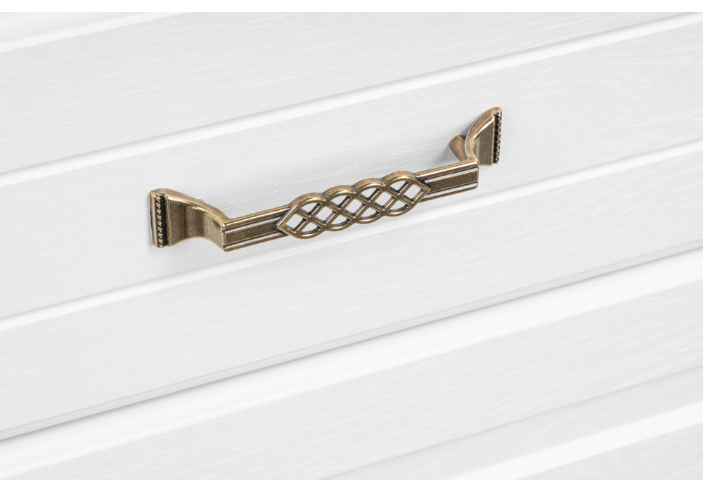 фото комод woodville ливерпуль белый / ясень ваниль 494543 | 220svet.ru