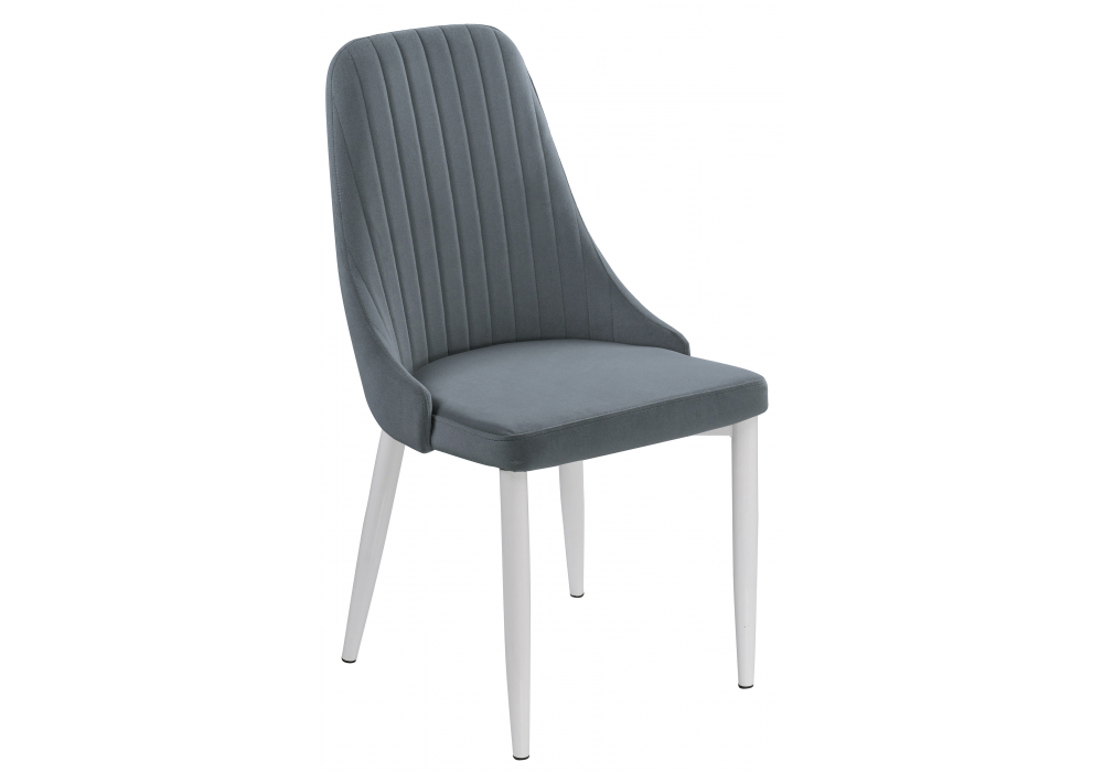 фото стул на металлокаркасе woodville kora white / gray 15221 | 220svet.ru