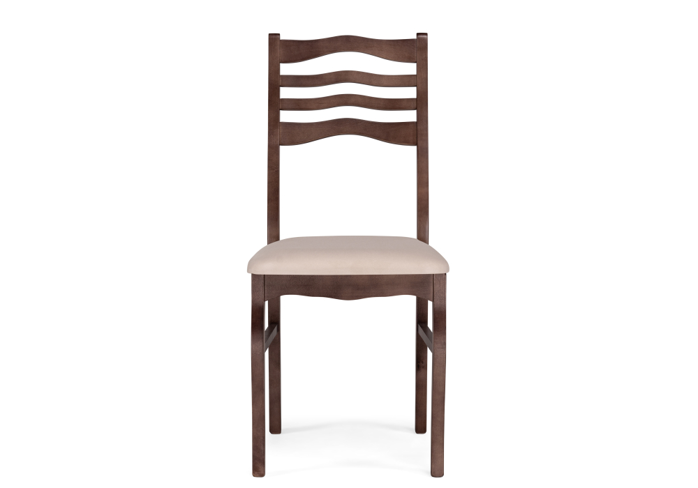 фото стул деревянный woodville амадиу бежевый / орех 528927 | 220svet.ru