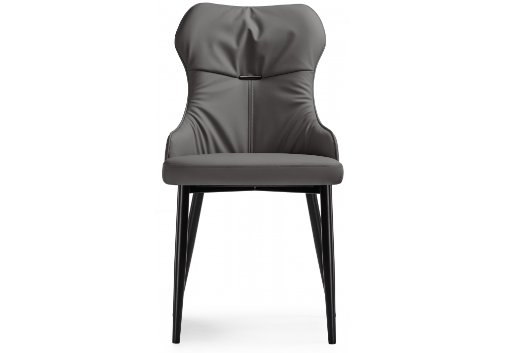 фото стул на металлокаркасе woodville neli gray / black 15215 | 220svet.ru