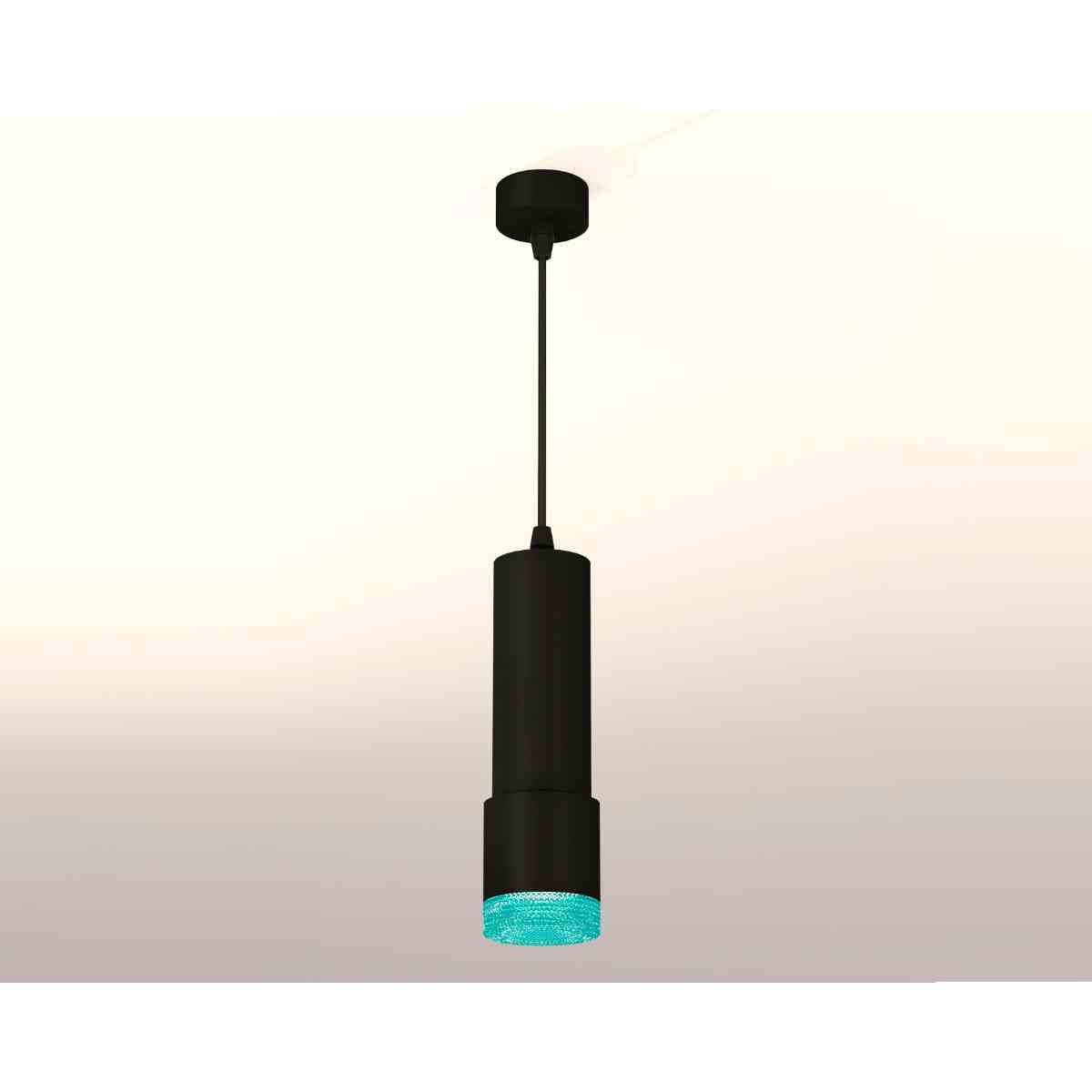 фото комплект подвесного светильника ambrella light techno spot xp7402004 sbk/bl черный песок/голубой (a2302, c6343, a2030, c7402, n7194) | 220svet.ru