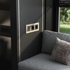 Миниатюра фото рамка из металла на 3 поста шампань werkel alumax w0033511 | 220svet.ru