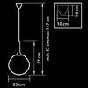 Миниатюра фото подвесной светильник lightstar globo 813033 | 220svet.ru