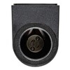 Миниатюра фото уличный настенный светильник uniel uul-p52a 2х6w/gu10 ip65 black ul-00010511 | 220svet.ru