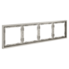 Миниатюра фото рамка пластиковая на 4 поста voltum s70 vls100403 (кашемир) | 220svet.ru