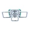 Миниатюра фото потолочная светодиодная люстра profit light 18070/4 chr | 220svet.ru