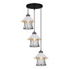 Миниатюра фото подвесная люстра reluce 02512-0.9-03 bk+wh | 220svet.ru
