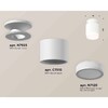 Миниатюра фото комплект накладного светильника ambrella light xs7510043 swh/fr белый песок/белый матовый (n7925, c7510, n7120) | 220svet.ru