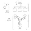Миниатюра фото потолочная люстра элетех плафон 8425 1005404863 | 220svet.ru