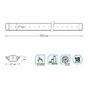 Миниатюра фото модульный светодиодный светильник gauss g 9023531206 | 220svet.ru
