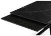 Миниатюра фото керамический стол раскладной 120(180)х80 woodville мэриан shakespeare black / черный 625717 | 220svet.ru