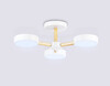 Миниатюра фото потолочная светодиодная люстра с пультом ду ambrella light comfort fl4821 | 220svet.ru
