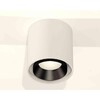 Миниатюра фото комплект накладного светильника ambrella light techno spot xs7722002 swh/pbk белый песок/черный полированный (c7722, n7031) | 220svet.ru