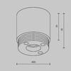 Миниатюра фото конечная заглушка длямодульной системы maytoni shelf ca021ec-b | 220svet.ru
