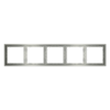 Миниатюра фото рамка пластиковая на 5 постов voltum s70 vls100505 (сталь) | 220svet.ru