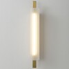 Миниатюра фото настенный светодиодный светильник crystal lux tunnel ap10 led brass | 220svet.ru