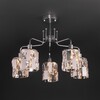 Миниатюра фото потолочная люстра eurosvet 10101/5 хром/прозрачный хрусталь strotskis | 220svet.ru