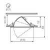 Миниатюра фото точечный светодиодный светильник kanlux hima led 33w-nw-b 22844 | 220svet.ru