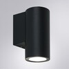 Миниатюра фото уличный настенный светильник arte lamp torcular a1307al-1bk | 220svet.ru