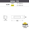Миниатюра фото светильник для подсветки лестниц встраиваемый fumagalli nina 190 7c1.000.000.ayk1l | 220svet.ru