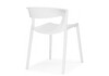 Миниатюра фото пластиковый стул woodville градно белый 589897 | 220svet.ru