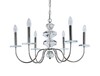 Миниатюра фото подвесная люстра newport 3876/с nickel | 220svet.ru