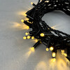 Миниатюра фото гирлянда нить с колпачком 10м тепло-белая 24в, 100 led, провод черный пвх, ip65 ltc pst100cap-11-1ww | 220svet.ru