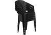 Миниатюра фото пластиковый стул woodville гекса черный 686711 | 220svet.ru