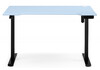 Миниатюра фото компьютерный стол регулируемый woodville маркос 120х75 голубой / черный 614594 | 220svet.ru