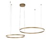 Миниатюра фото подвесной светодиодный светильник indigo galass 14001/2p gold v000011l | 220svet.ru