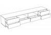 Миниатюра фото тв-тумба woodville маллоу дуб вотан / графит софт 563535 | 220svet.ru