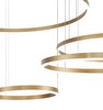 Миниатюра фото подвесной светодиодный светильник indigo galass 14001/4p gold v000015l | 220svet.ru