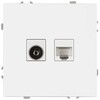 Миниатюра фото розетка эра galaxy 15-3110-01 комбинированная rj45+tv ip20 белый б0070776 | 220svet.ru
