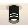 Миниатюра фото комплект накладного светильника ambrella light techno spot xs7402032 sbk/fr черный песок/белый матовый (c7402, n7142) | 220svet.ru