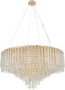 Миниатюра фото подвесная люстра stilfort 2187/03/16p серия rain of crystal | 220svet.ru
