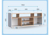 Миниатюра фото тв-тумба woodville чезаре c подсветкой белый / дуб вотан 698131 | 220svet.ru
